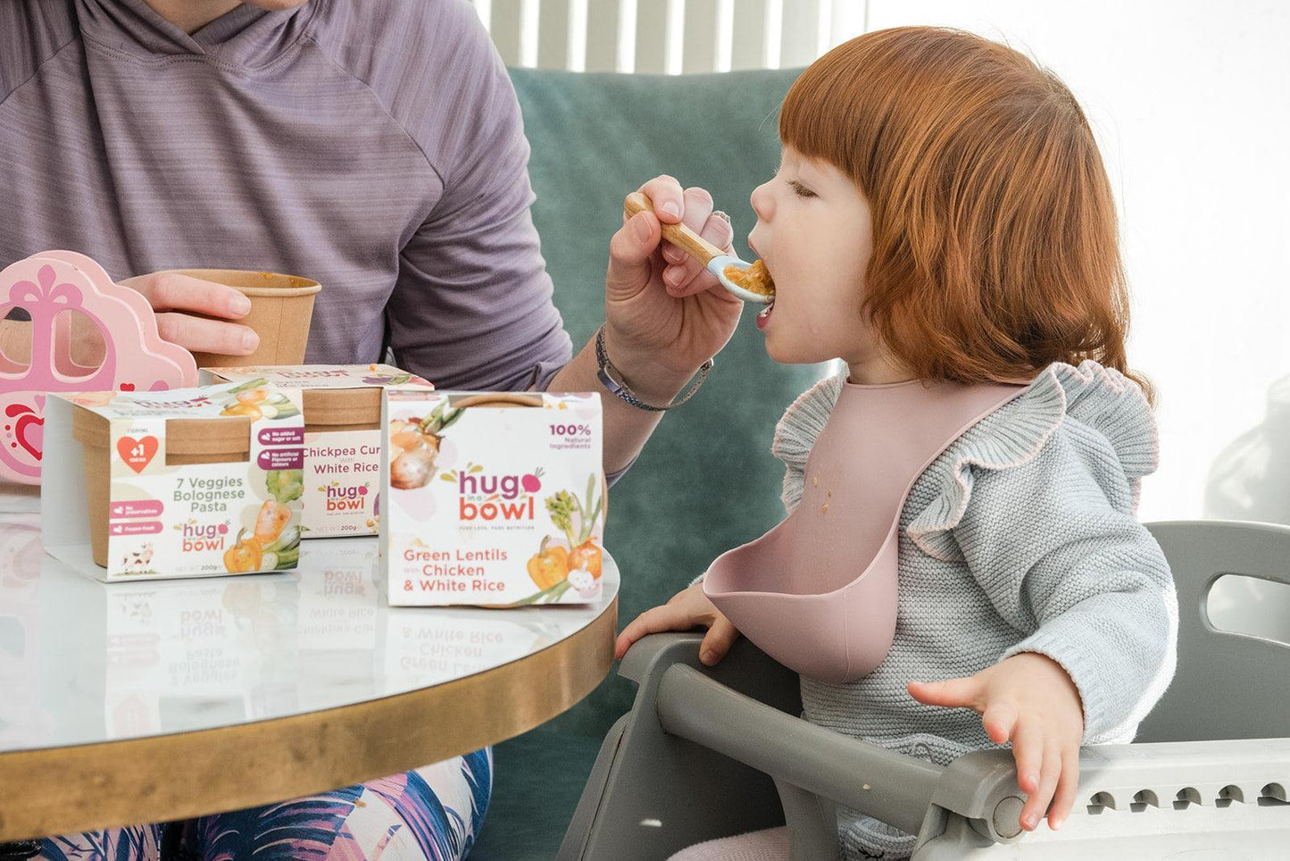 Baby Food Green Lentils with Chicken & White Rice | 9 to 12 Months | 180g - Hug in a Bowl