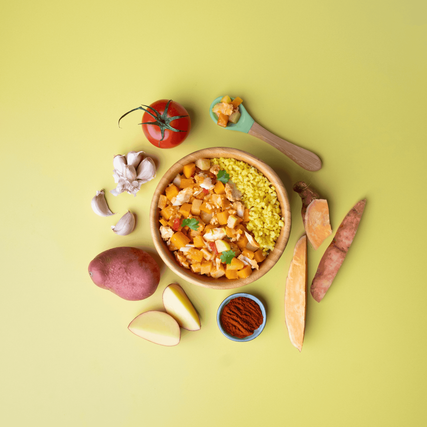 Baby Food Sweet Potato and Fish Stew with Bulgur Wheat | 9 to 12 Months | 180g - Hug in a Bowl